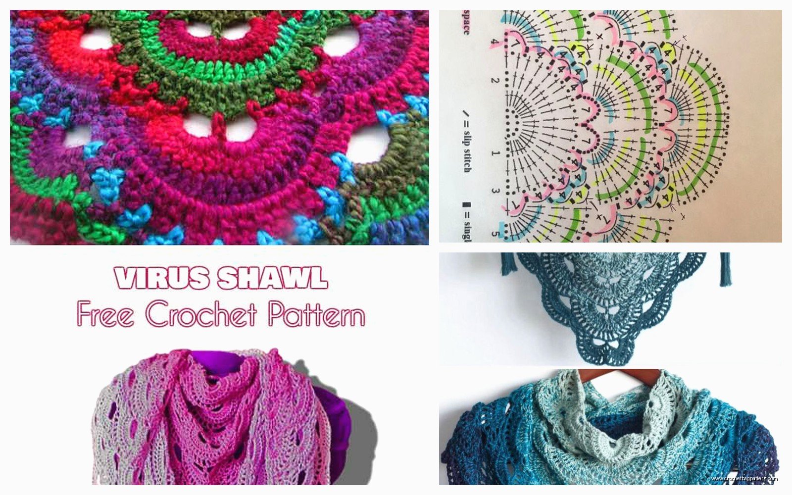 Virus Shawl Crochet: Circular Pattern Tutorial