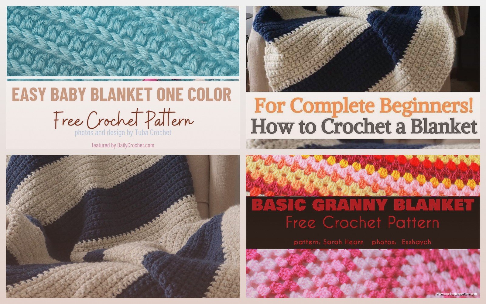 Basic Crochet Blanket: Simple Beginner Pattern