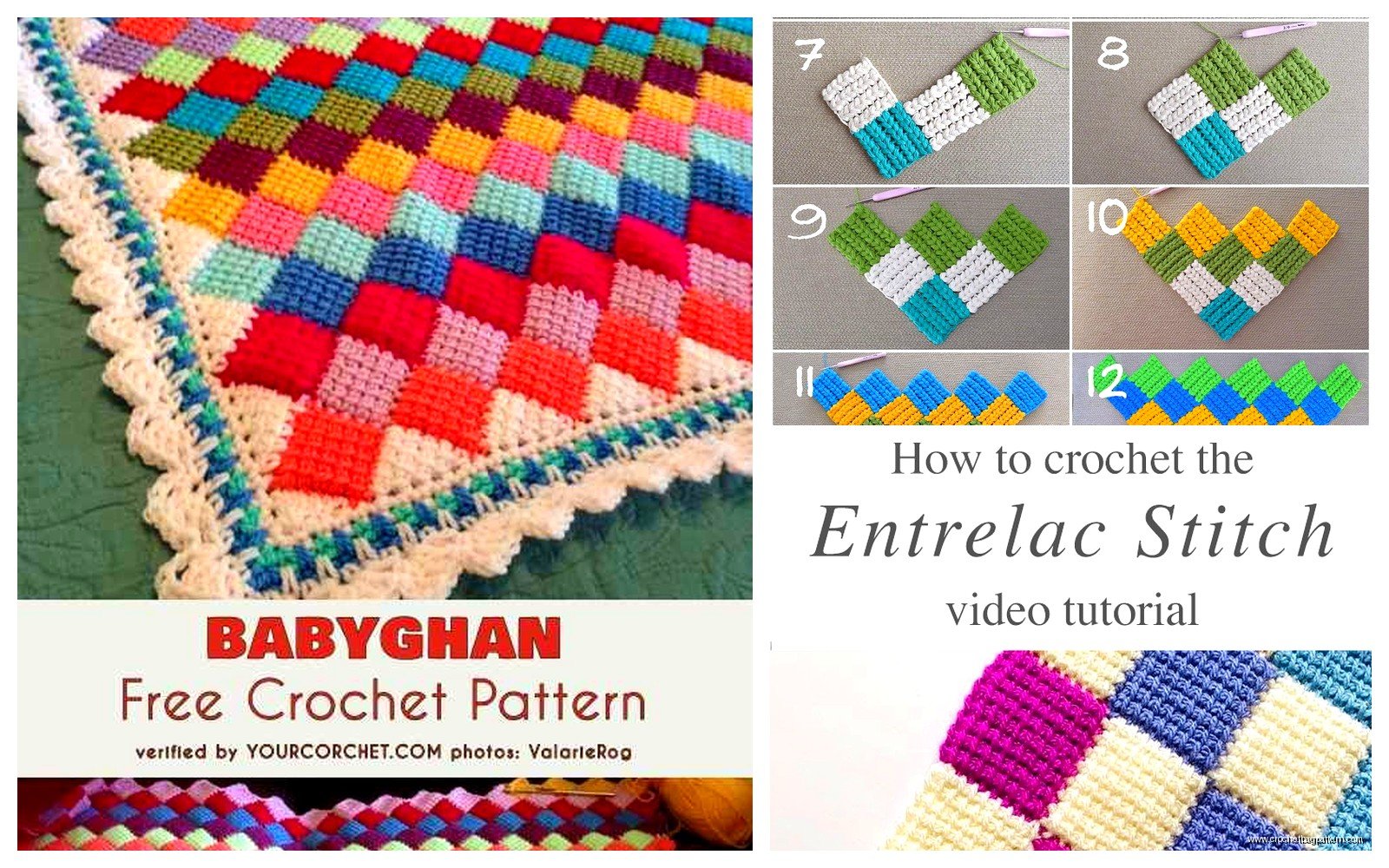 Crochet Entrelac: Woven Block Technique & Patterns