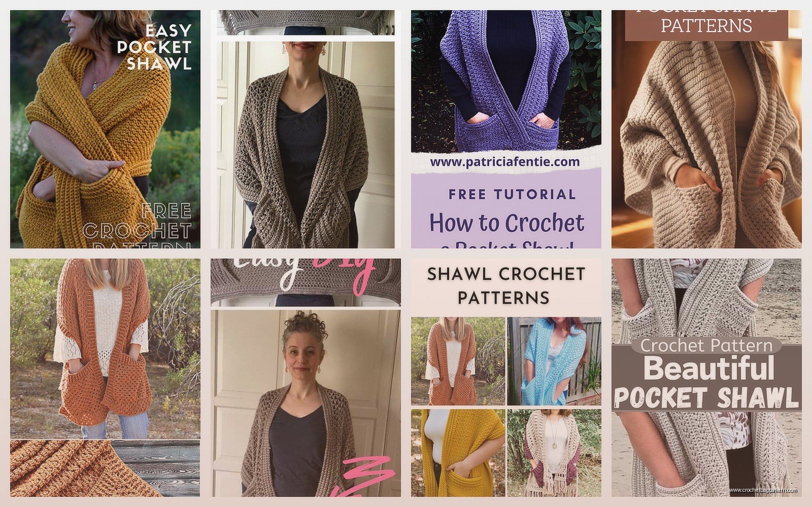 Free Crochet Shawl with Pockets Pattern: Cozy Designs
