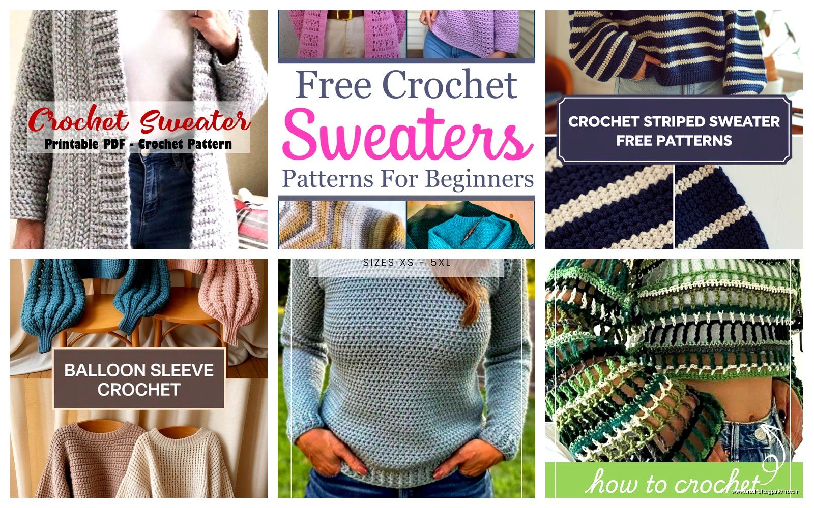 Free Crochet Sweater Patterns: Modern Designs for All Sizes