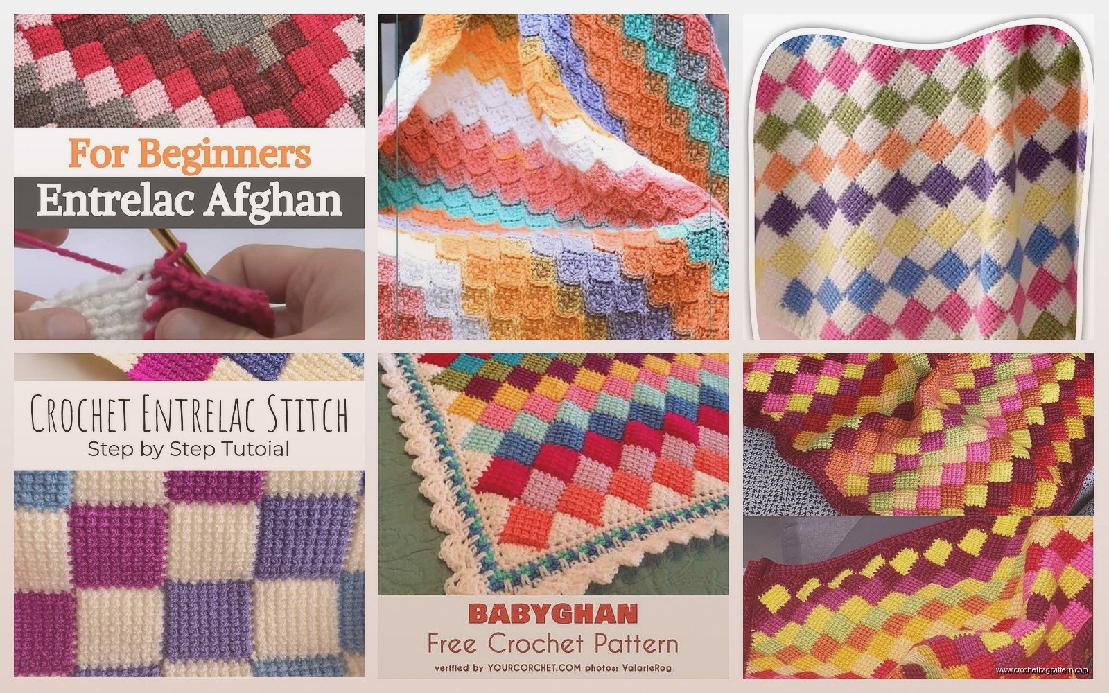 Entrelac Crochet Blanket: Woven Block Pattern