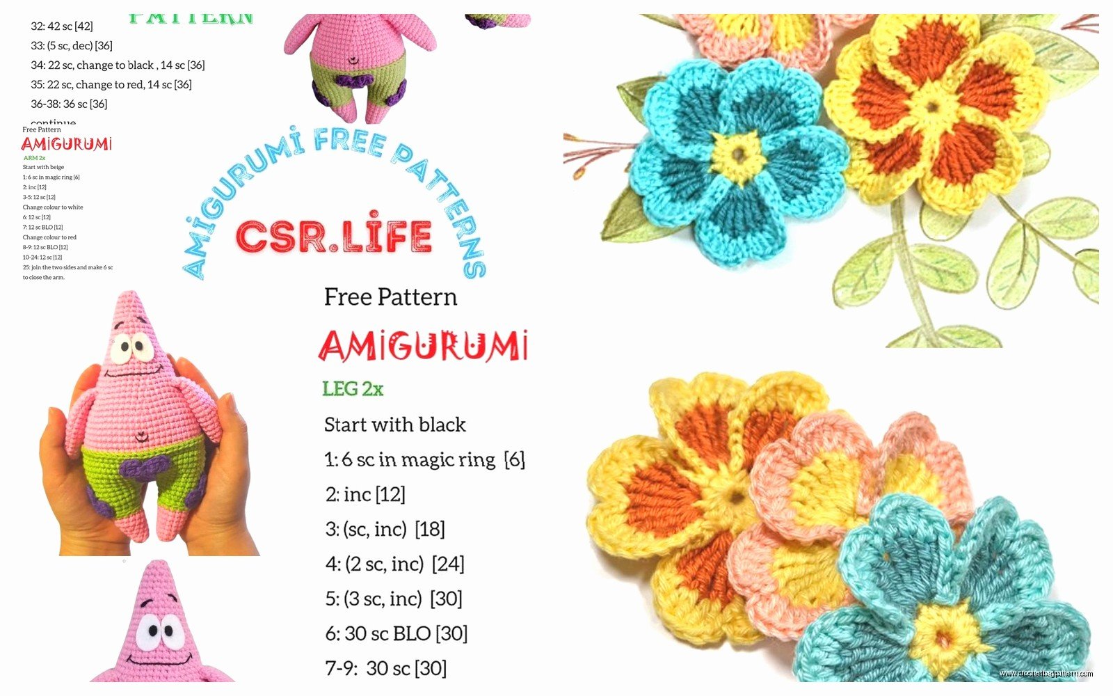 Happy Patty Crochet: Pattern Collection & Tutorials