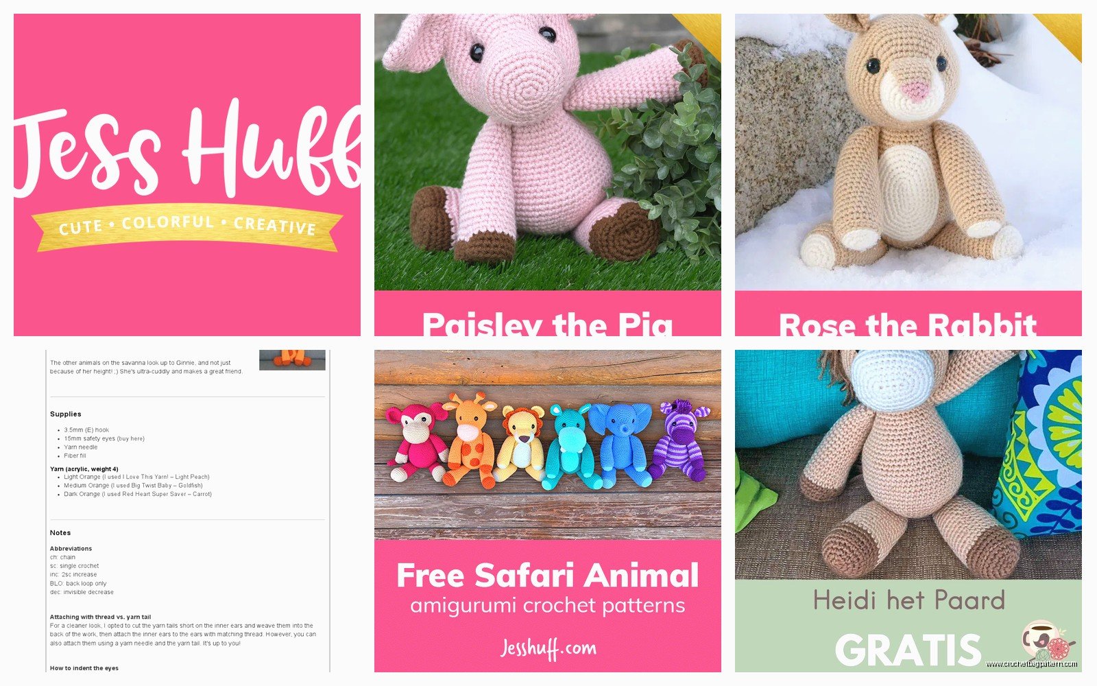 Jess Huff Crochet: Pattern Collection & Tutorials