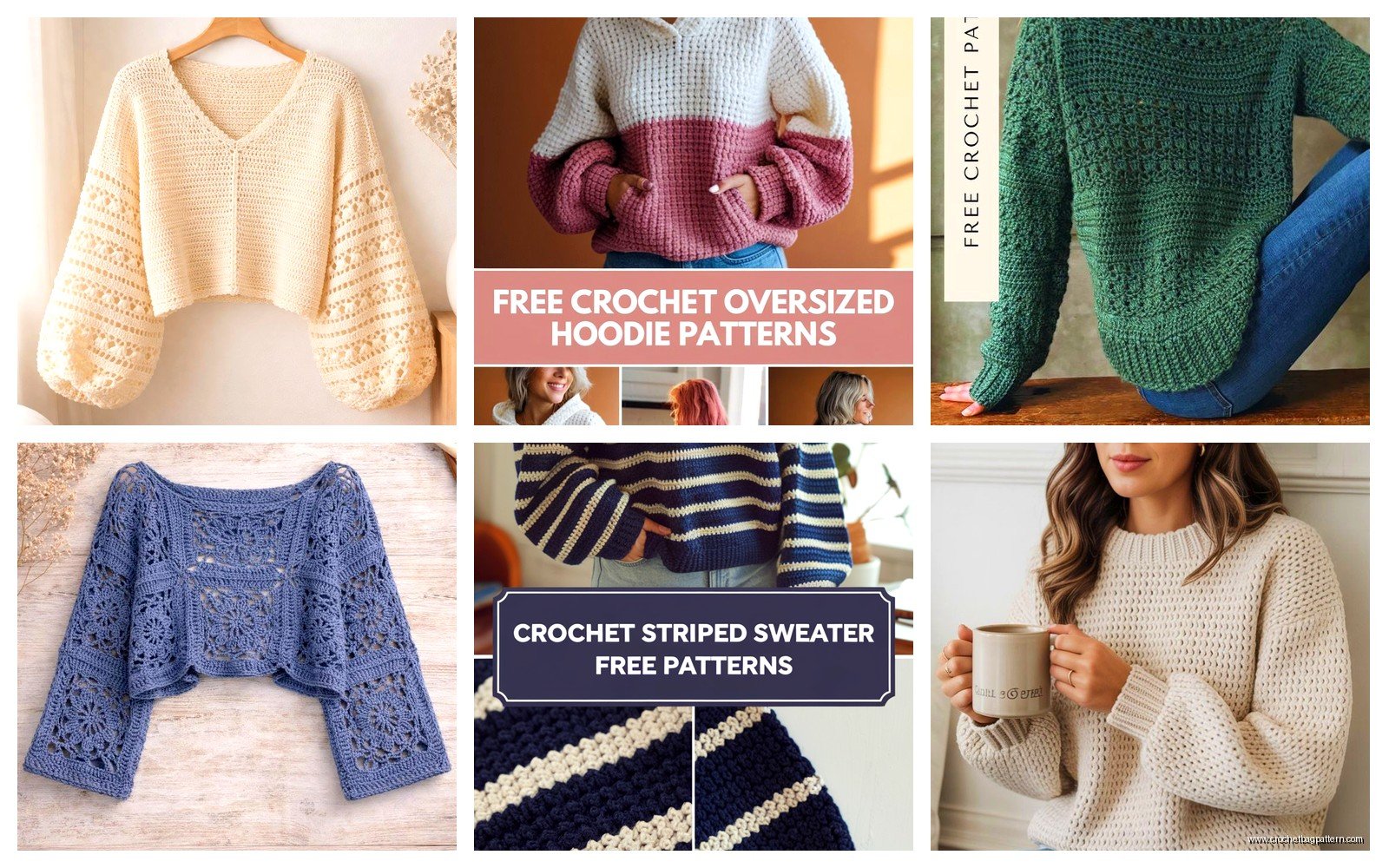 Modern Crochet Sweaters: Contemporary Patterns & Designs