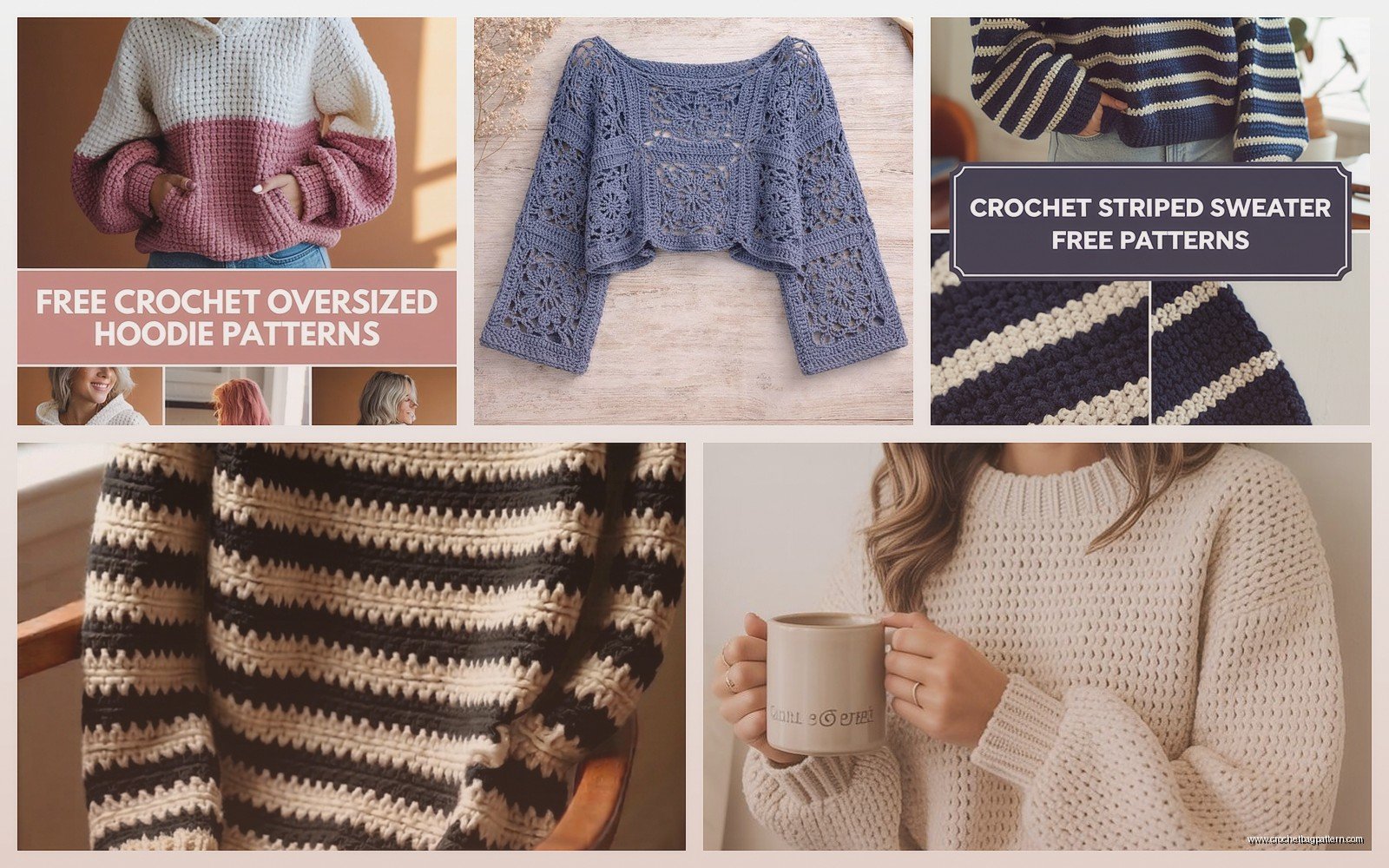 Modern Crochet Sweaters: Contemporary Patterns & Designs