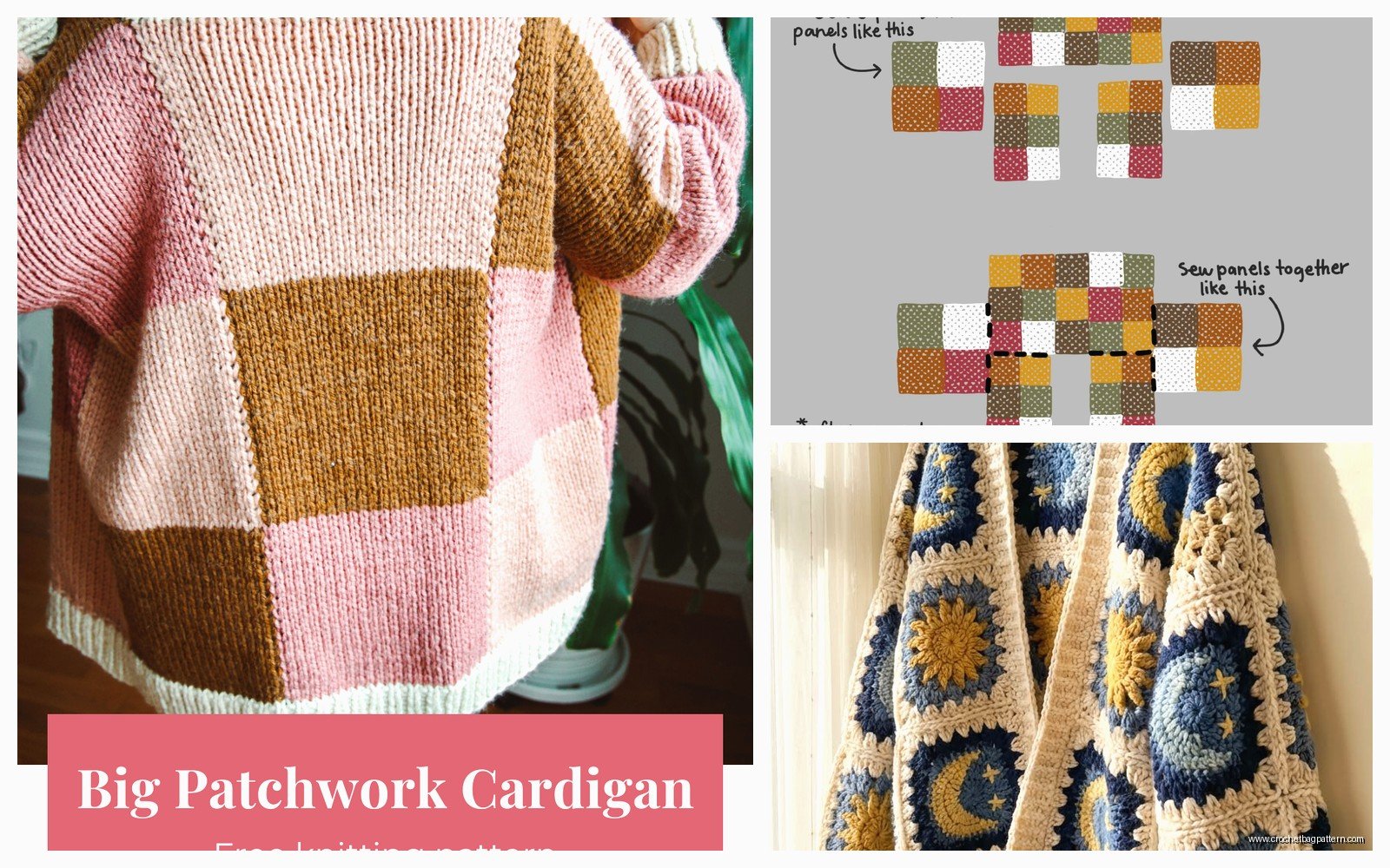 Crochet Patchwork Cardigan Pattern: Granny Square Tutorial