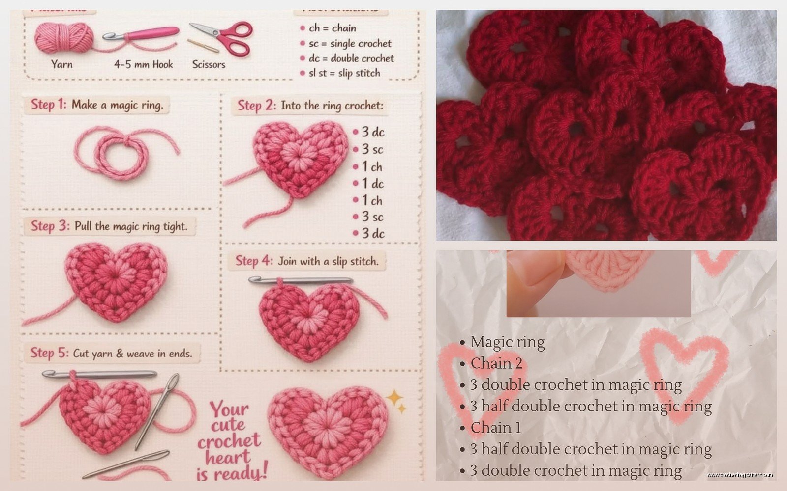 Red Heart Crochet Patterns: Free Yarn Brand Collection