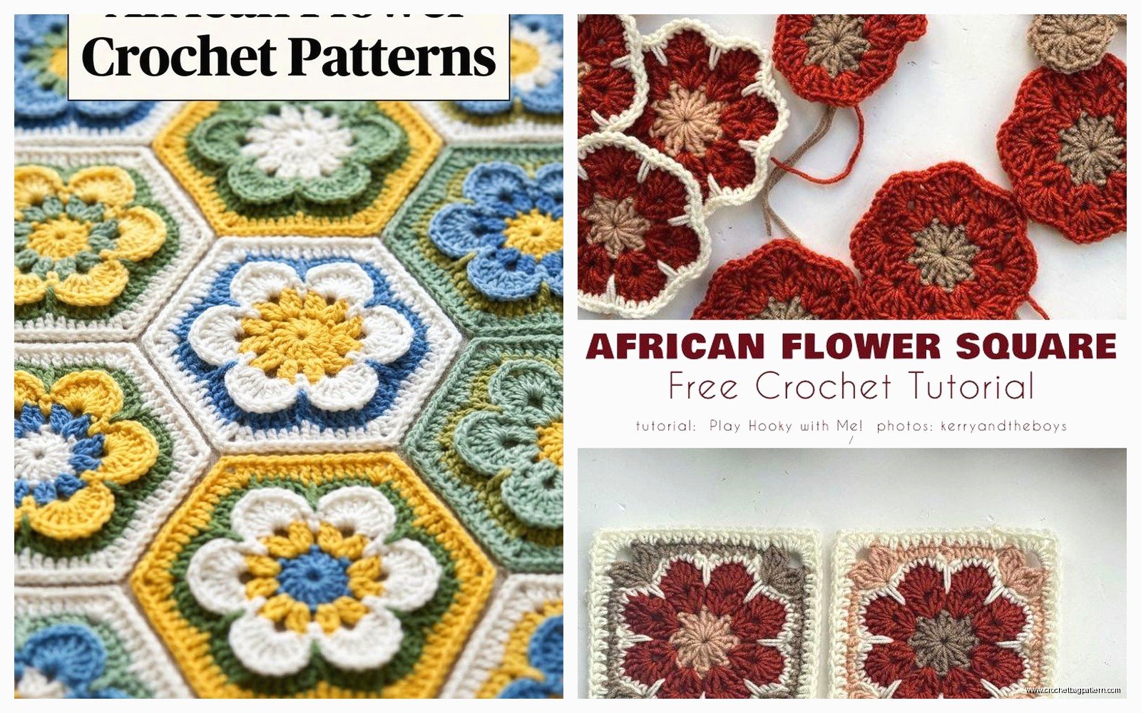 African Flower Crochet: Hexagon Pattern Tutorial