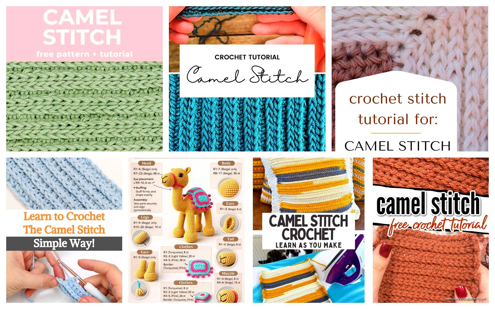 Camel Stitch Crochet: Knit Look Pattern Tutorial