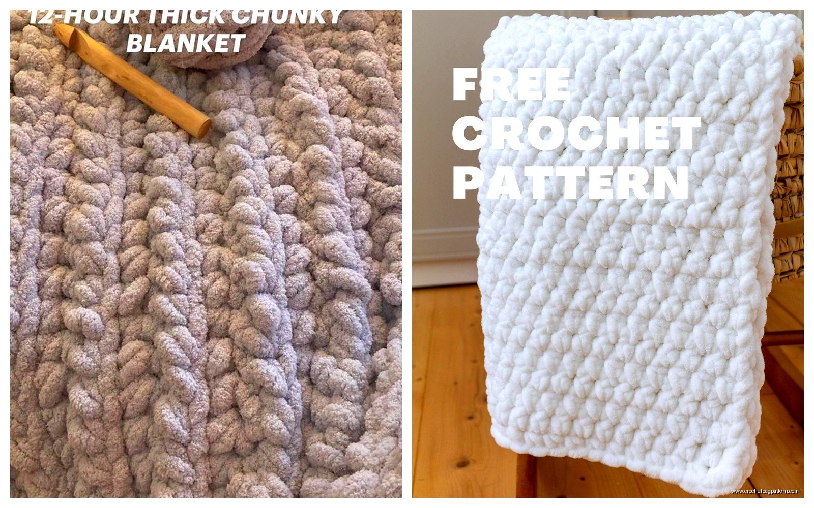 Free Chunky Crochet Blanket Pattern: Bulky Yarn Designs