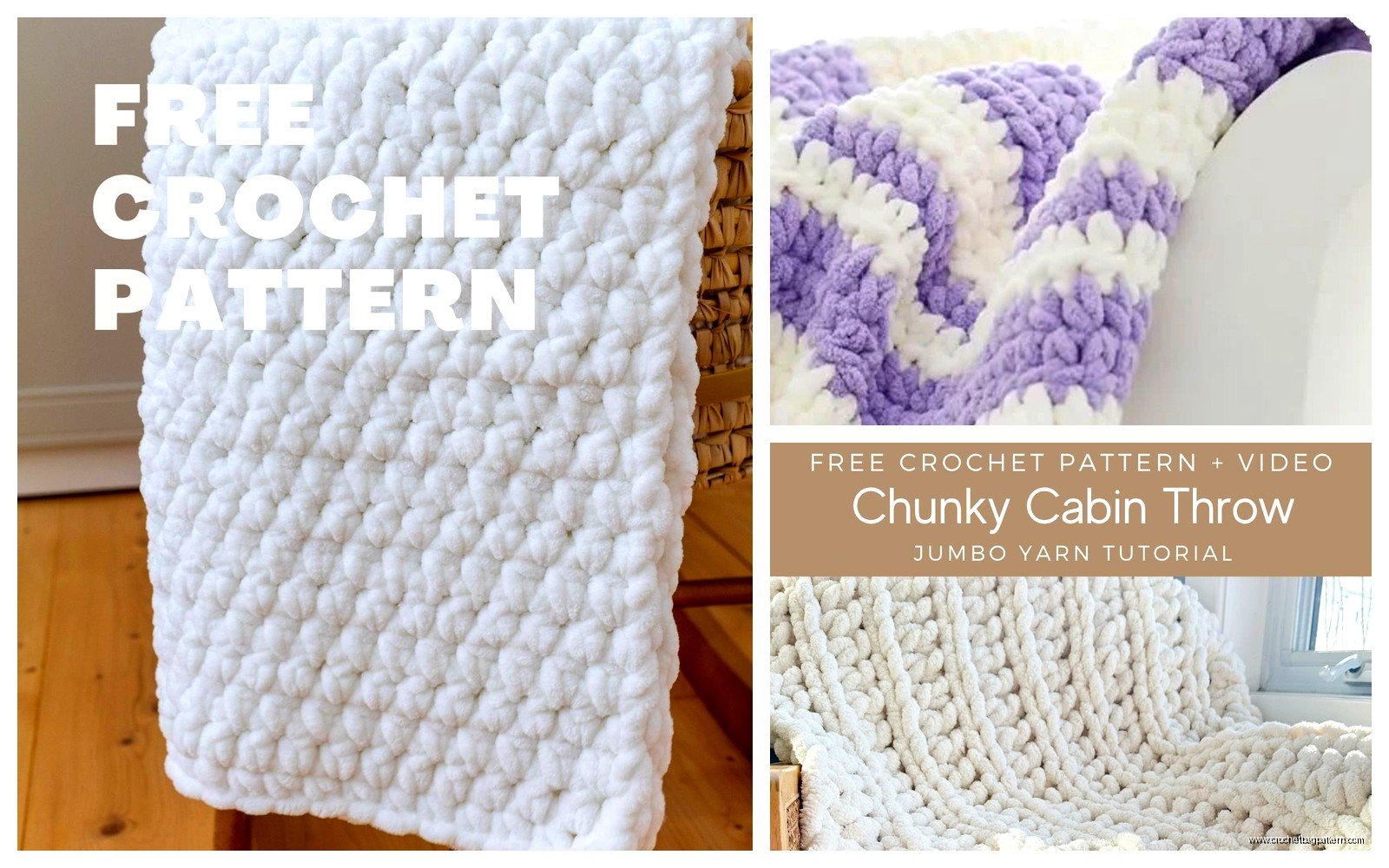 Free Chunky Crochet Blanket Pattern: Bulky Yarn Designs
