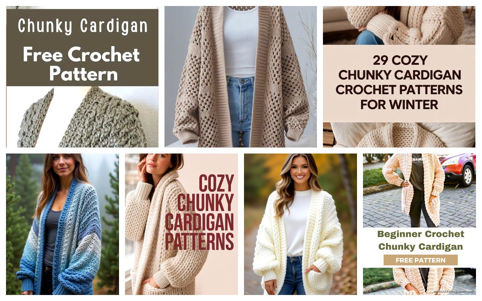 Free Chunky Crochet Cardigan Pattern: Bulky Yarn Designs