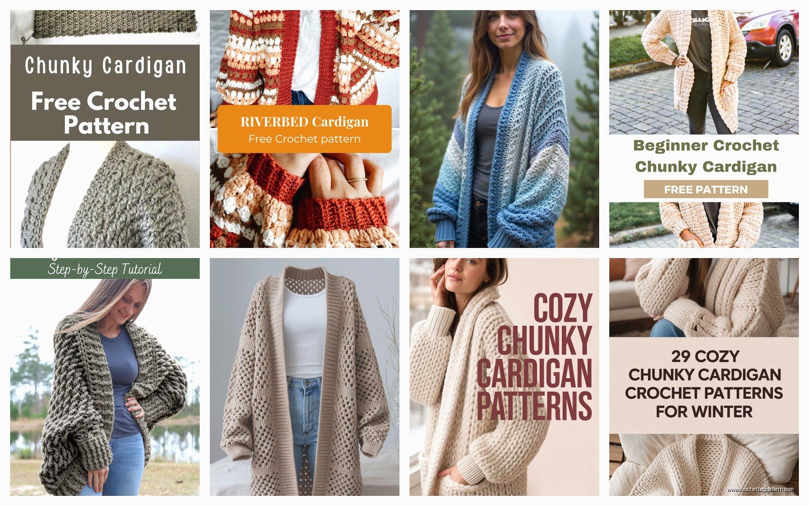 Free Chunky Crochet Cardigan Pattern: Bulky Yarn Designs
