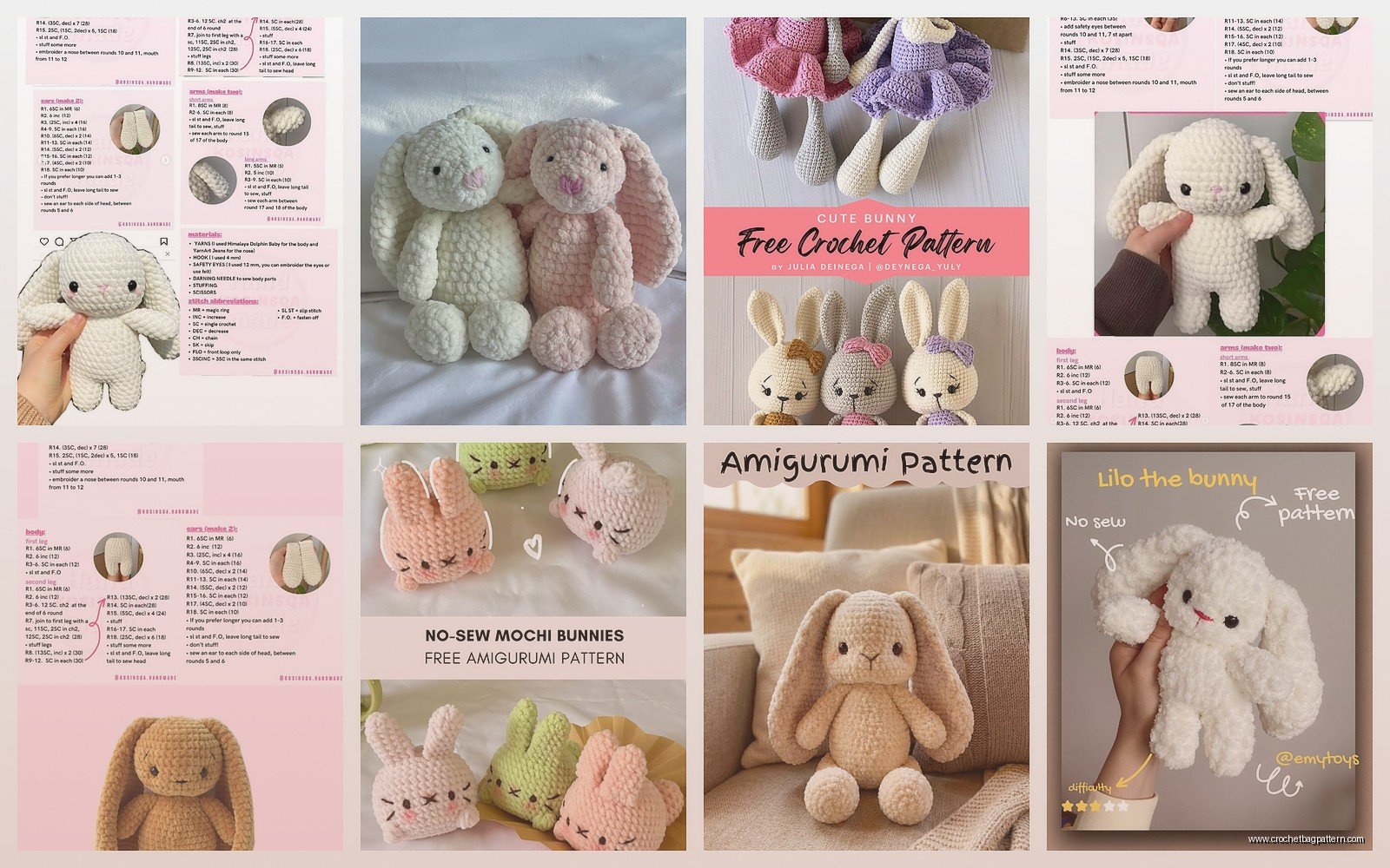 Crochet Bunny Pattern: Rabbit Amigurumi Tutorial