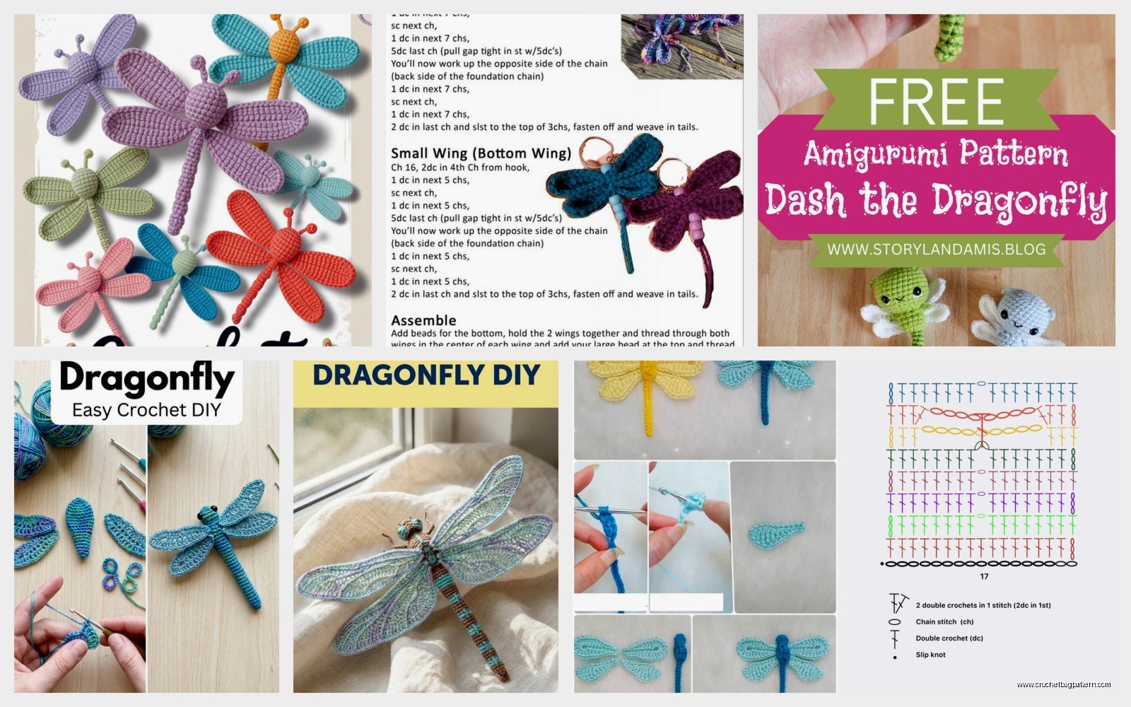 Crochet Dragonfly Pattern: Insect Tutorial