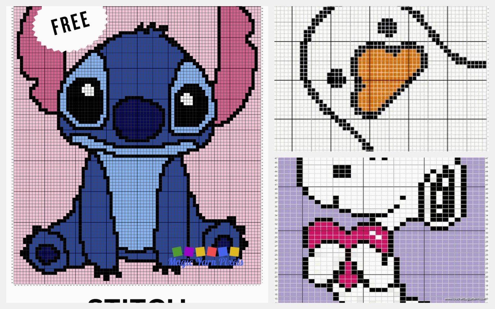 Crochet Graph Patterns: Pixel Art & Chart Designs