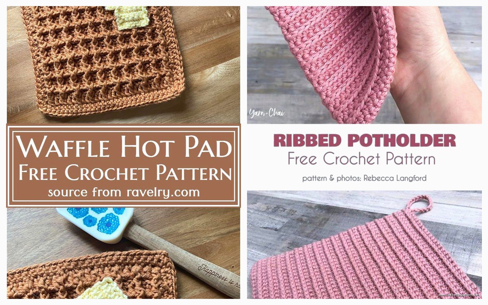 Free Crochet Hot Pad Patterns: Kitchen Protector Tutorials