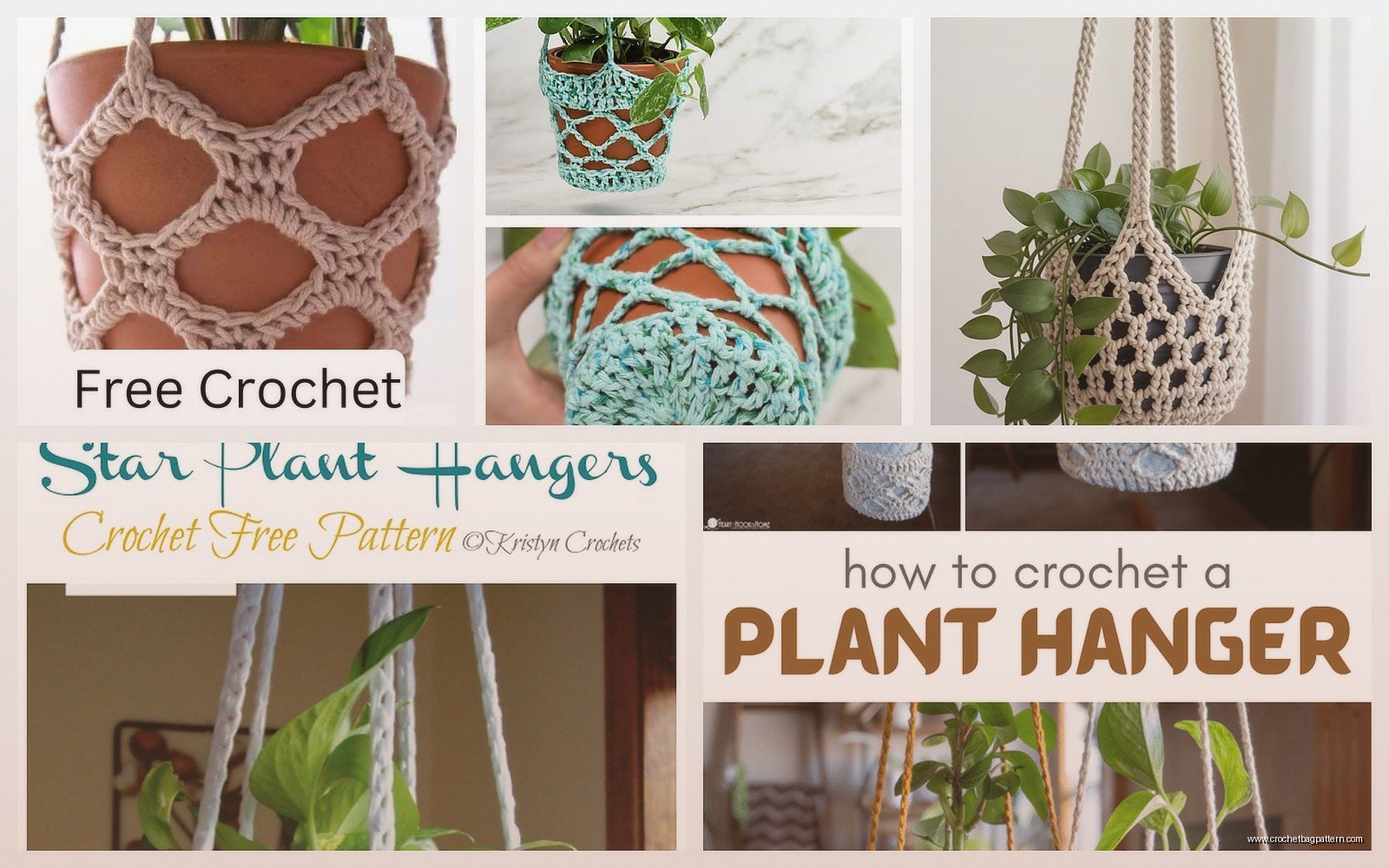 Free Crochet Plant Hanger Pattern: Macrame Style Tutorial