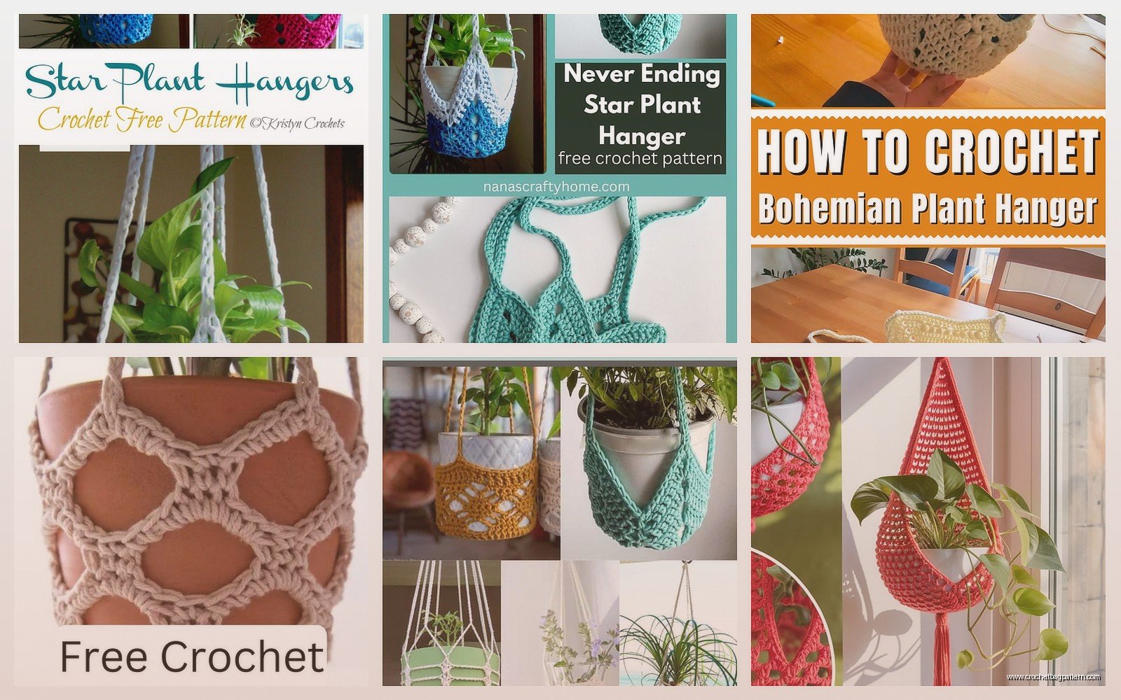 Free Crochet Plant Hanger Pattern: Macrame Style Tutorial