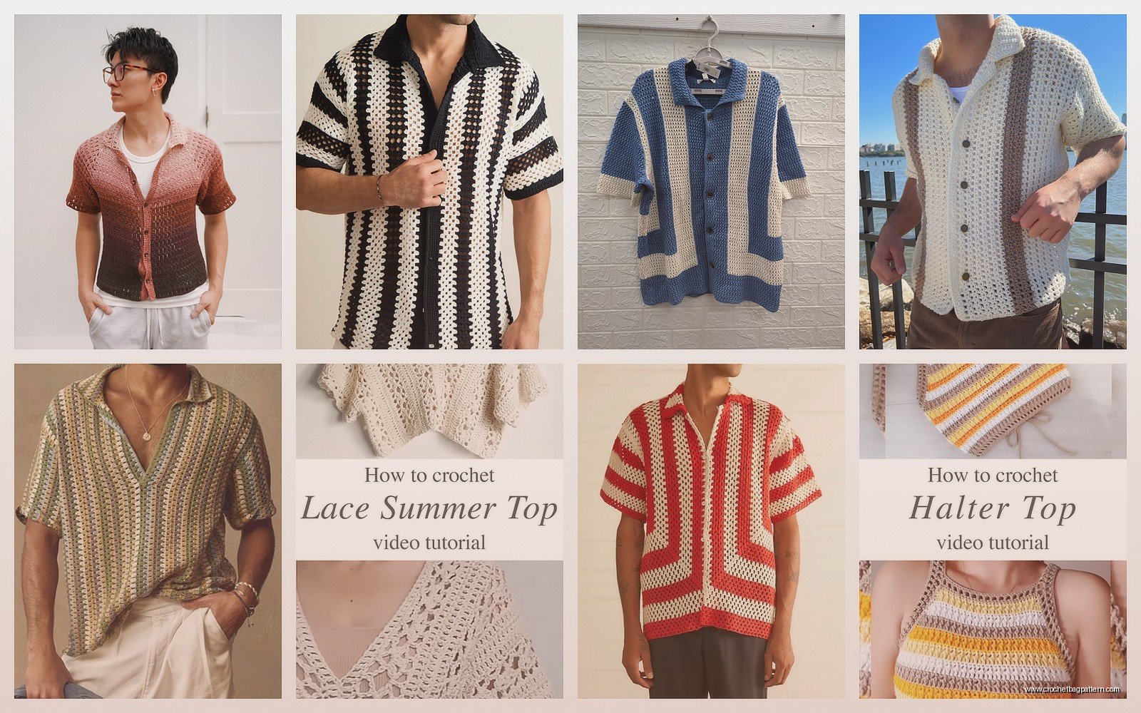 Crochet Shirt Patterns: Summer Top Tutorials