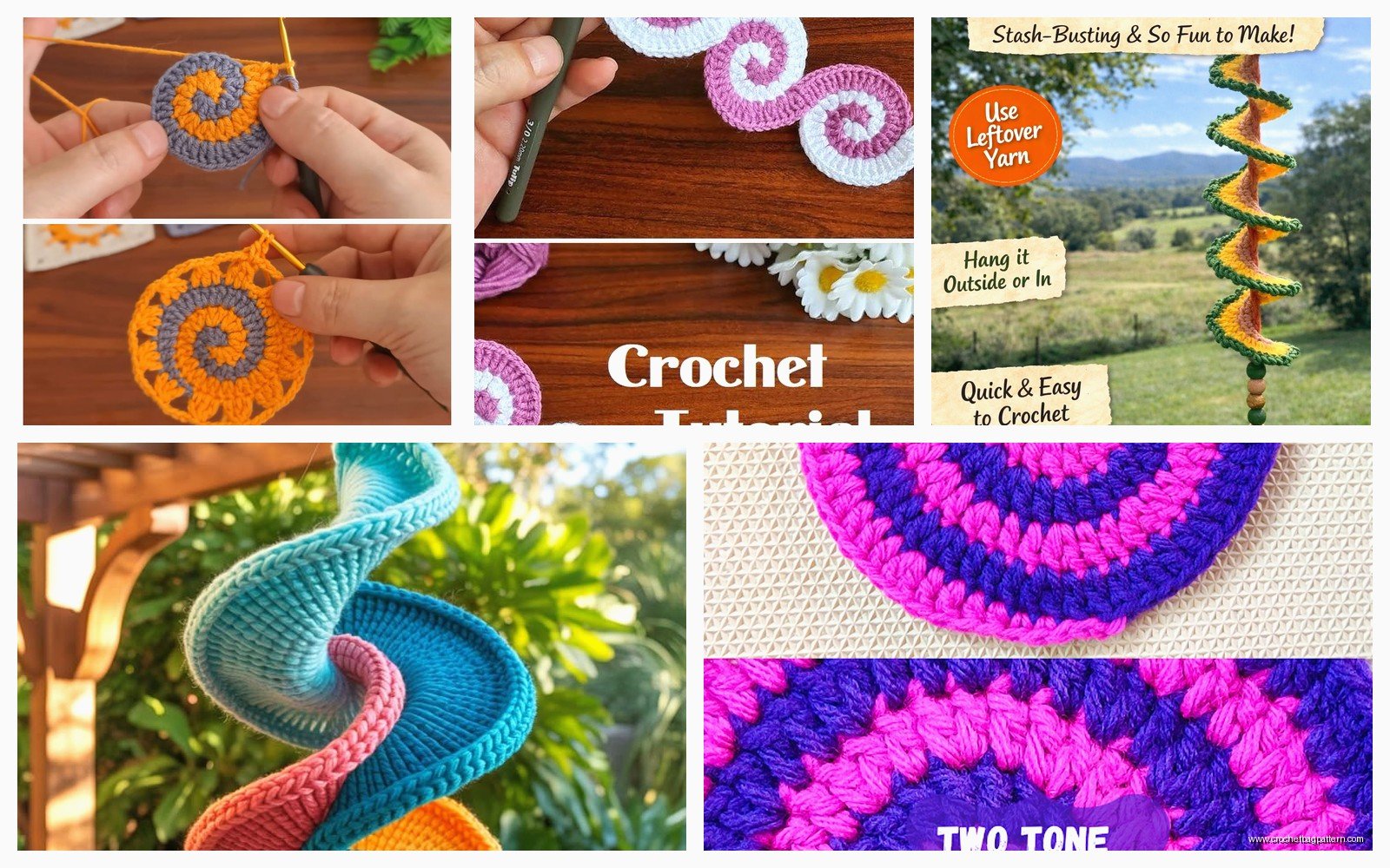 Crochet Spiral Pattern: Continuous Round Tutorial