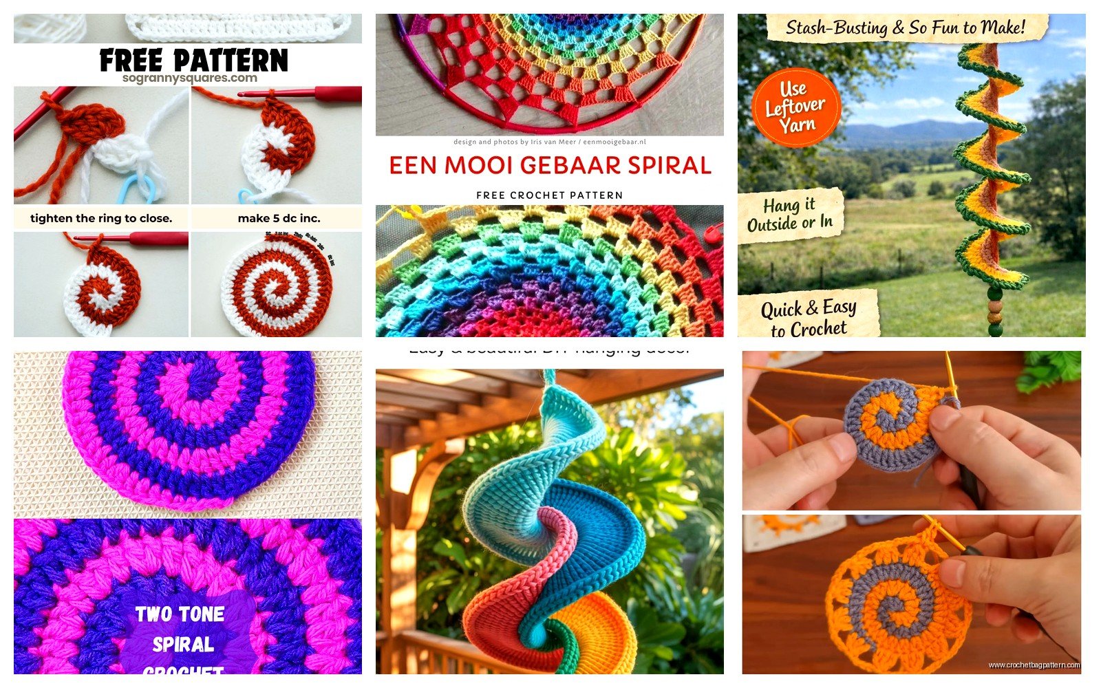 Crochet Spiral Pattern: Continuous Round Tutorial