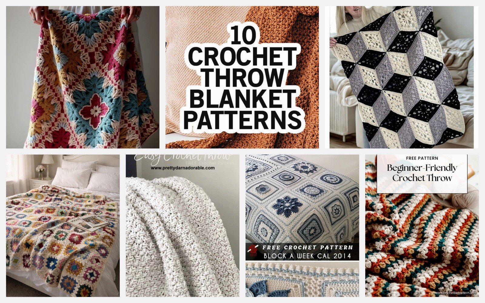 Crochet Throw Patterns: Blanket & Afghan Tutorials