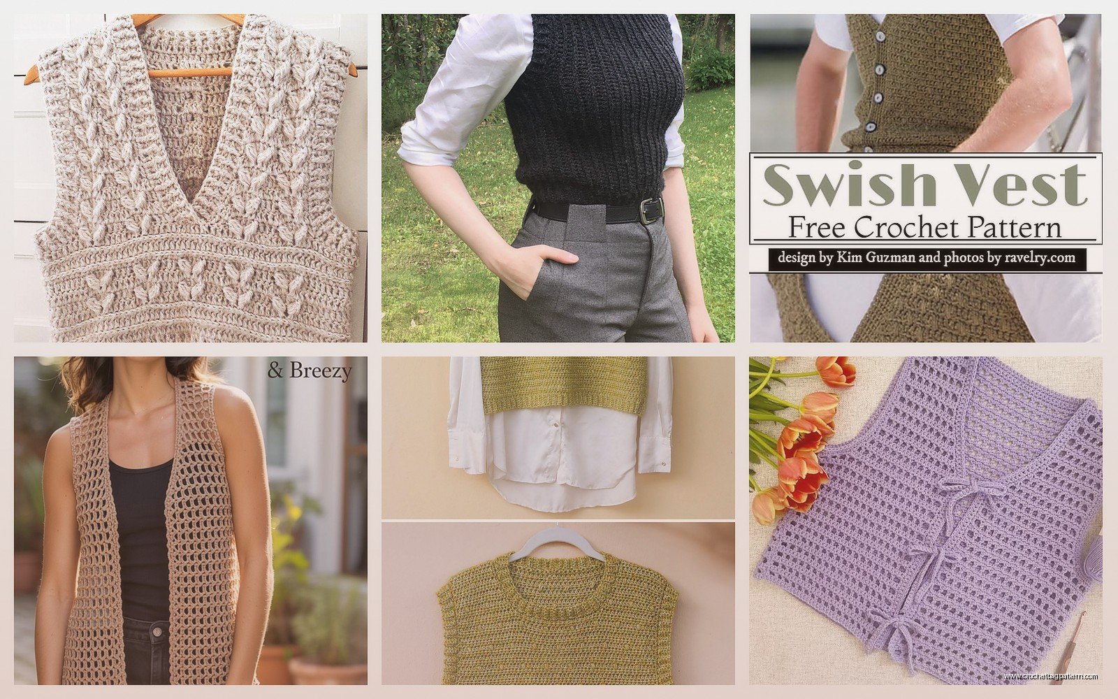 Crochet Vest Patterns: Sleeveless Garment Tutorials