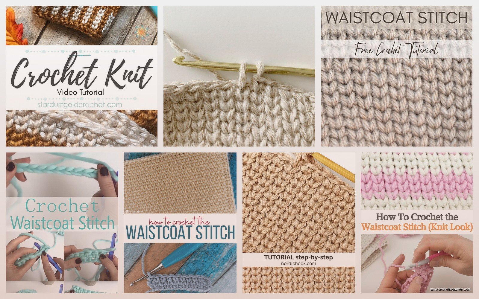 Crochet Waistcoat Stitch: Knit-Look Tutorial