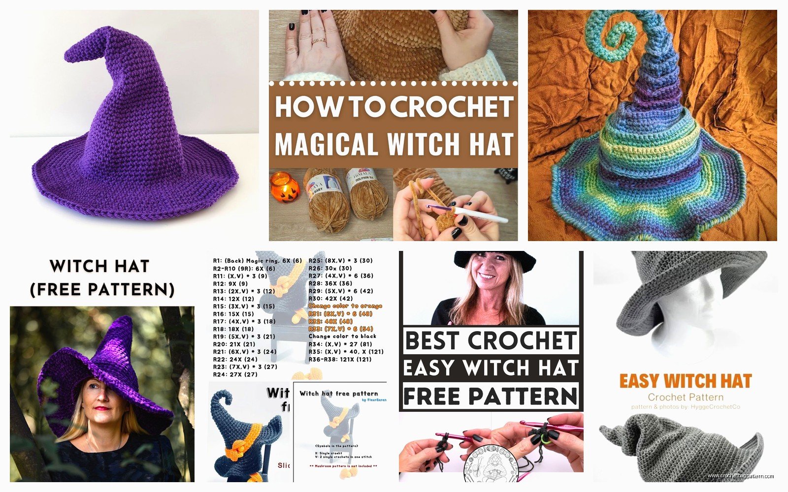Free Crochet Witch Hat Pattern: Halloween Tutorial