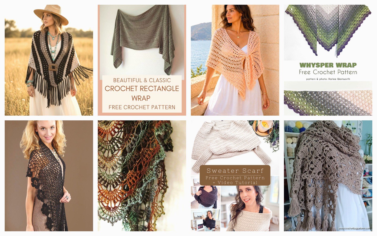 Crochet Wrap Patterns: Shawl & Scarf Tutorials