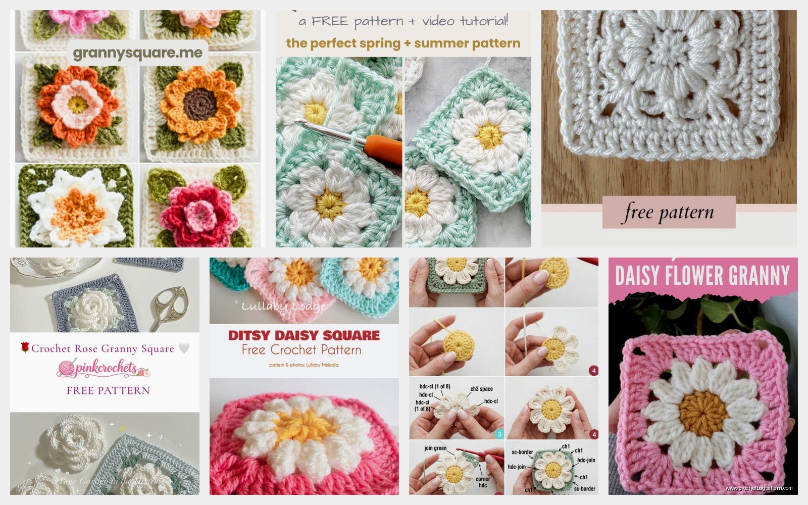 Free Flower Granny Square Pattern: Floral Block Tutorial