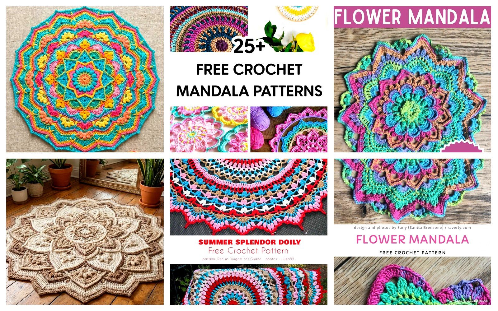 Free Crochet Mandala Patterns: Circular Design Collection