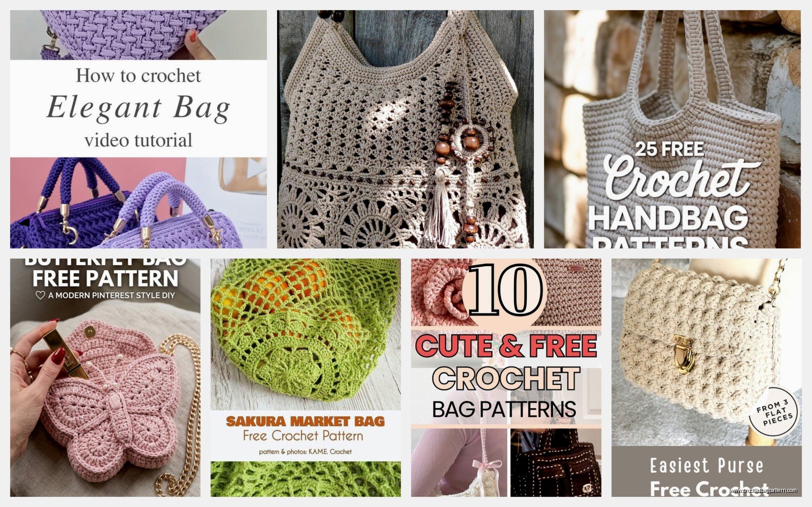 Free Crochet Purse Patterns: Bag Design Collection