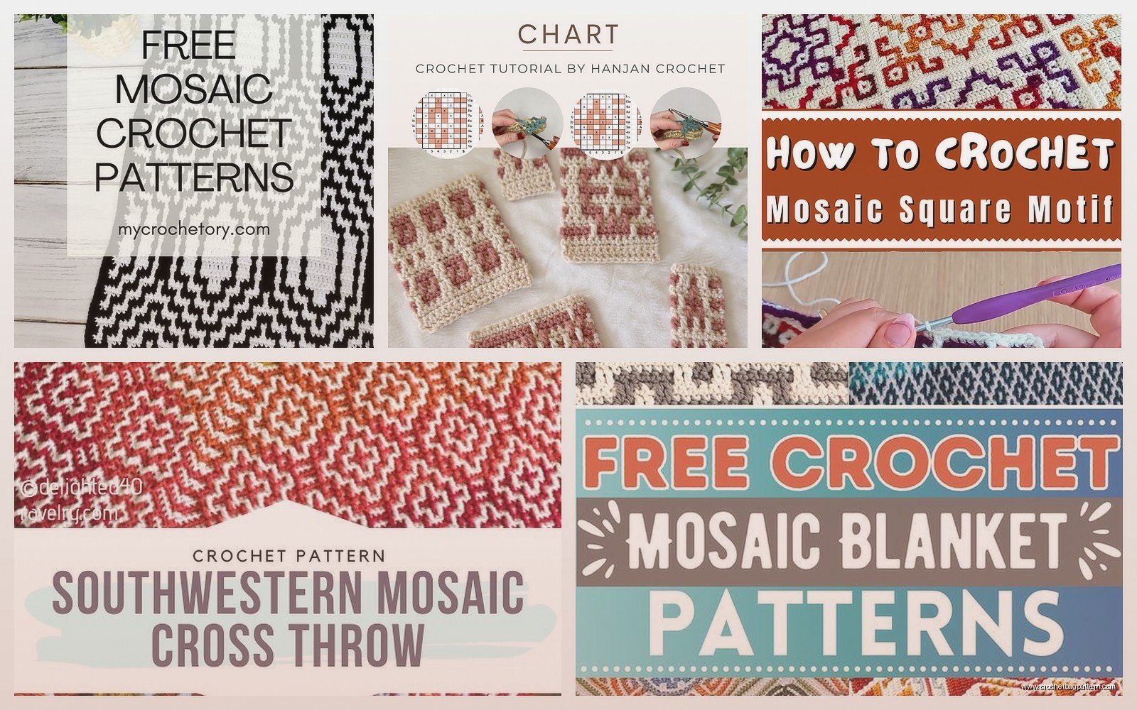 Free Mosaic Crochet Patterns for Beginners: Overlay Technique