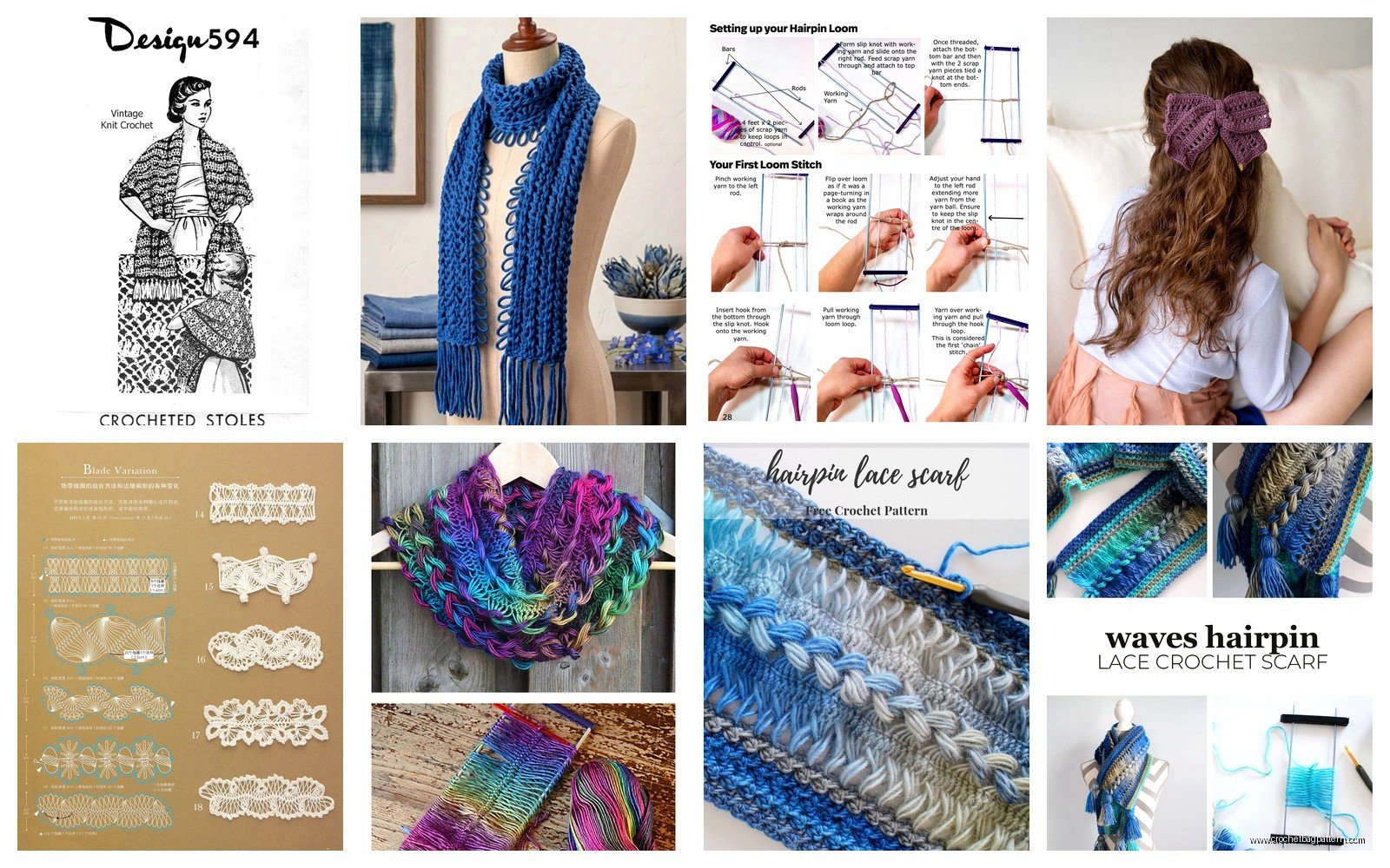 Hairpin Lace Crochet: Fork Technique Tutorial