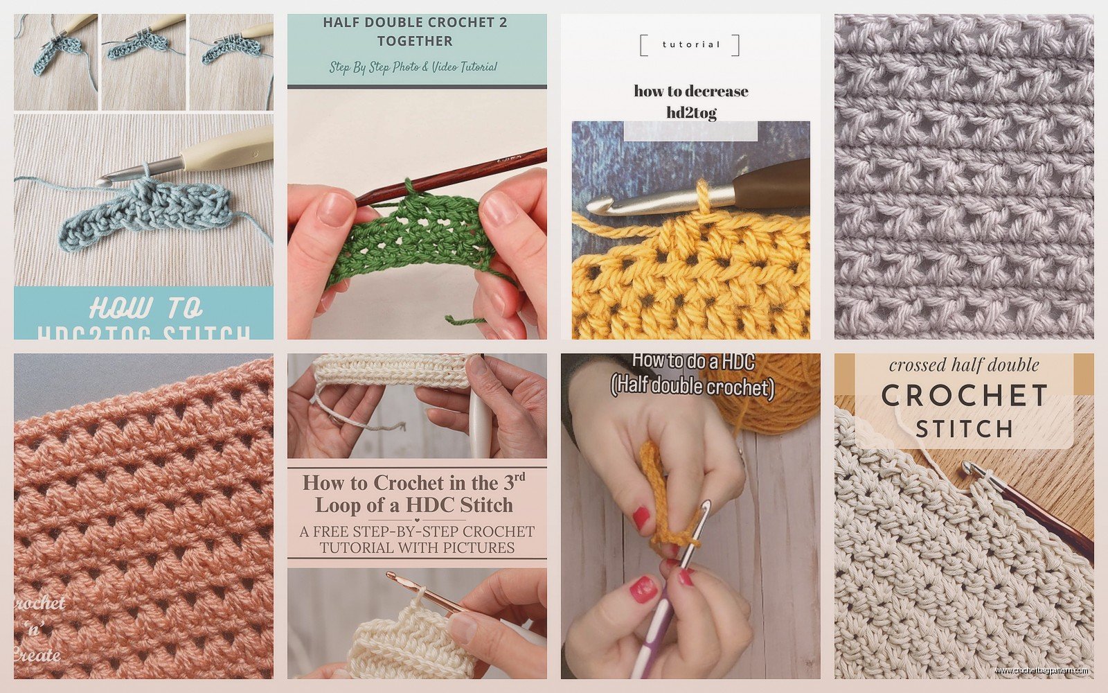 HDC2TOG Crochet: Half Double Decrease Tutorial