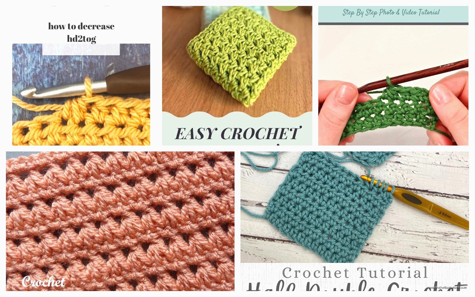 HDC2TOG Crochet Stitch: Half Double Decrease Tutorial