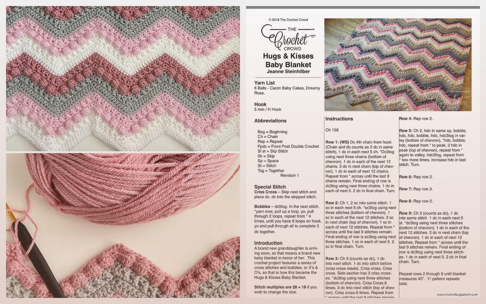 Hugs and Kisses Crochet Pattern: XO Blanket Tutorial