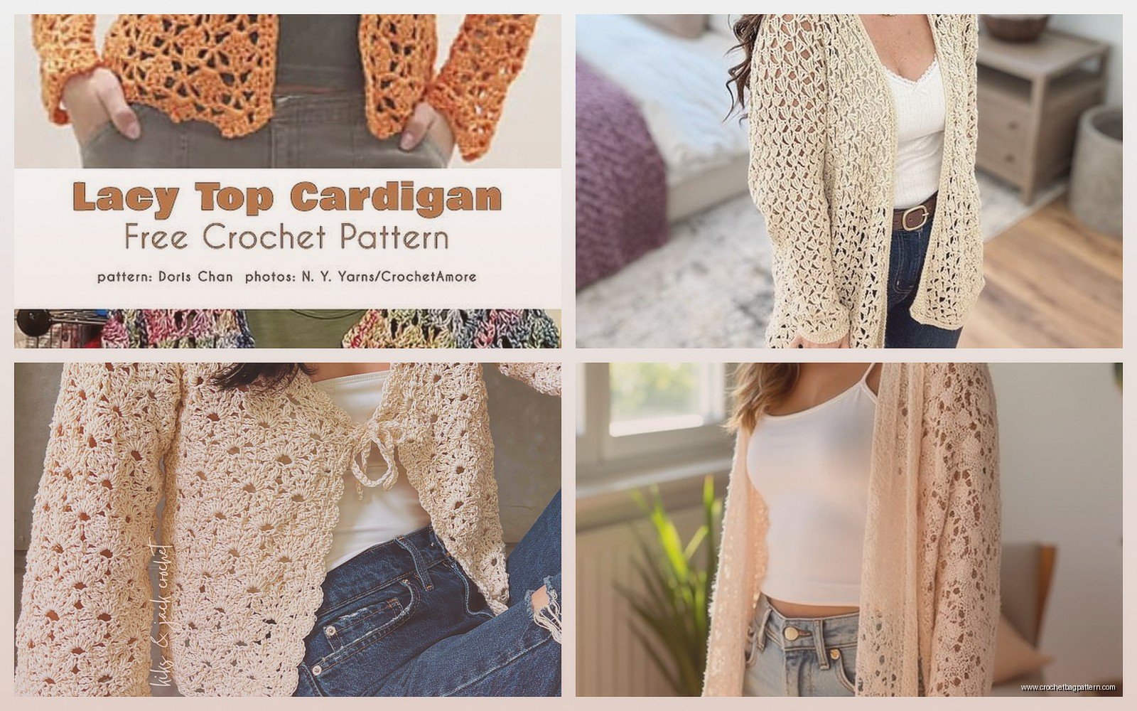 Free Lacy Crochet Cardigan Pattern: Delicate Designs