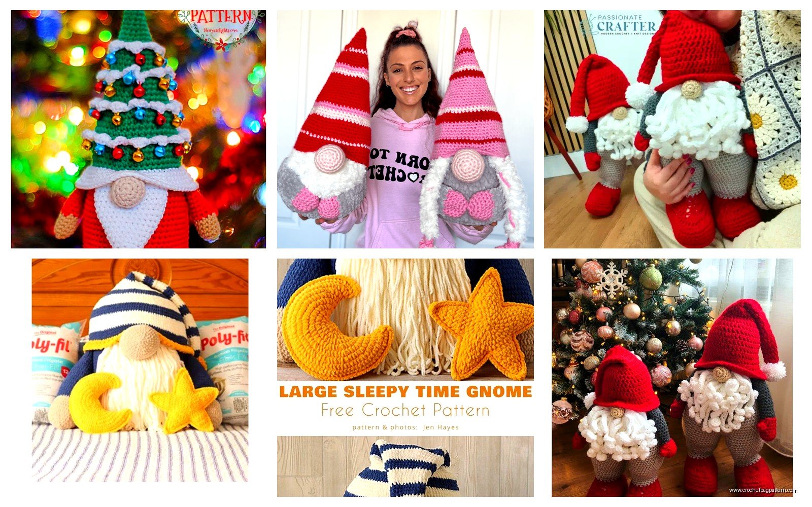 Free Large Crochet Gnome Pattern: Nordic Decoration