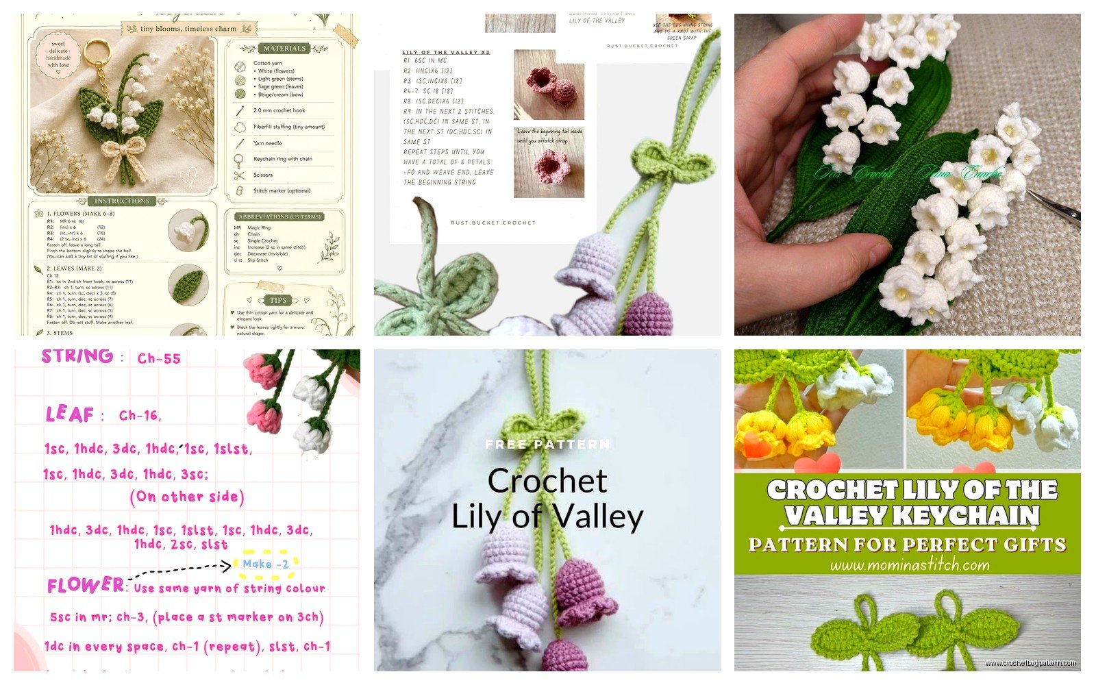 Lily of the Valley Crochet Pattern: Flower Tutorial