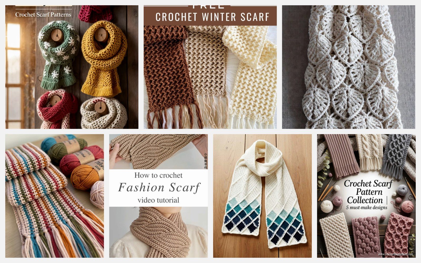Modern Crochet Scarf Patterns: Contemporary Designs