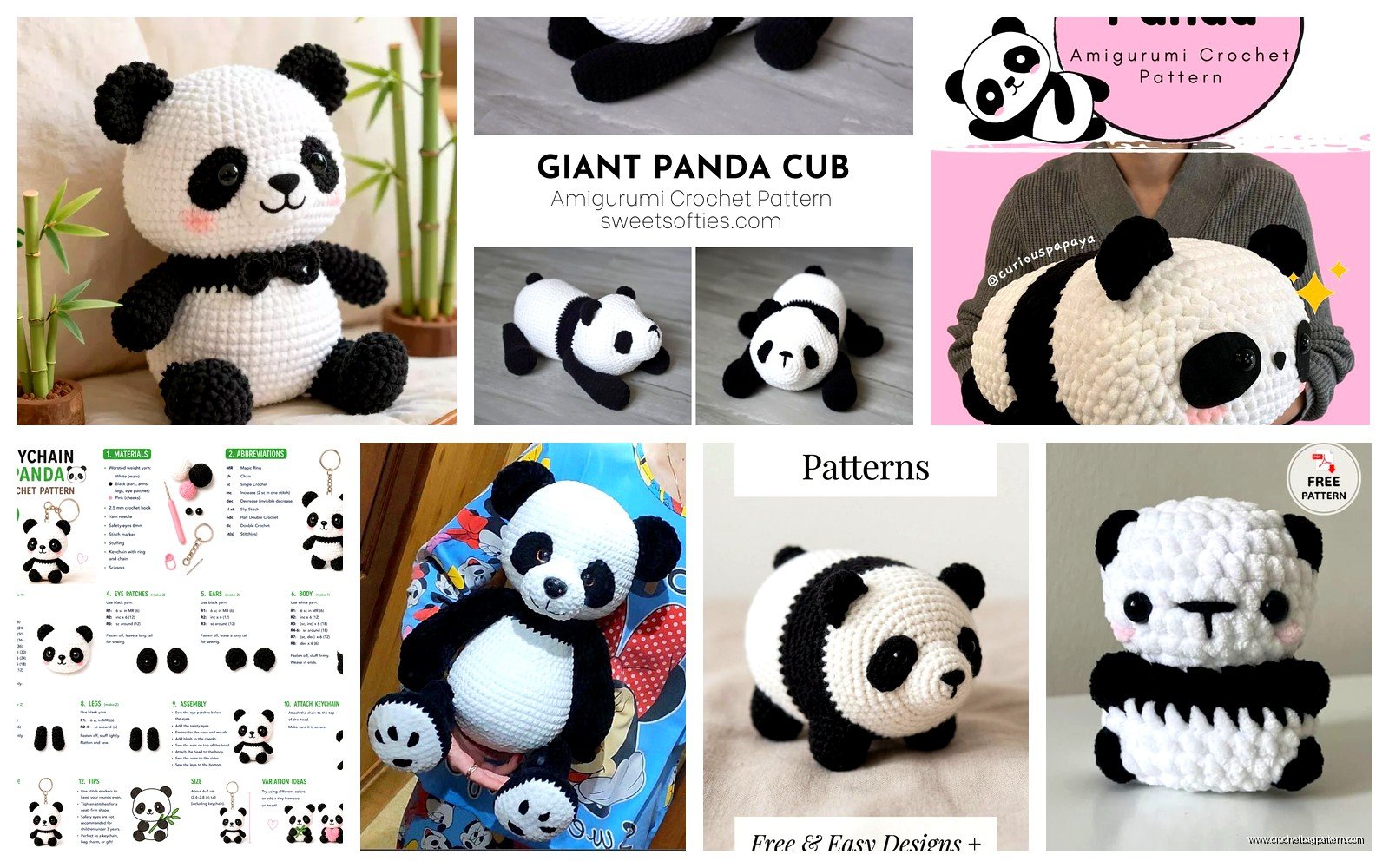 Free Panda Crochet Pattern: Bear Amigurumi Tutorial