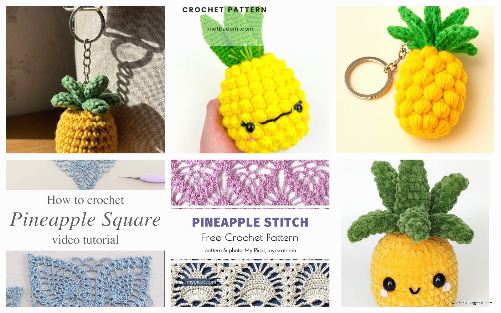 Pineapple Crochet Pattern: Tropical Lace Designs