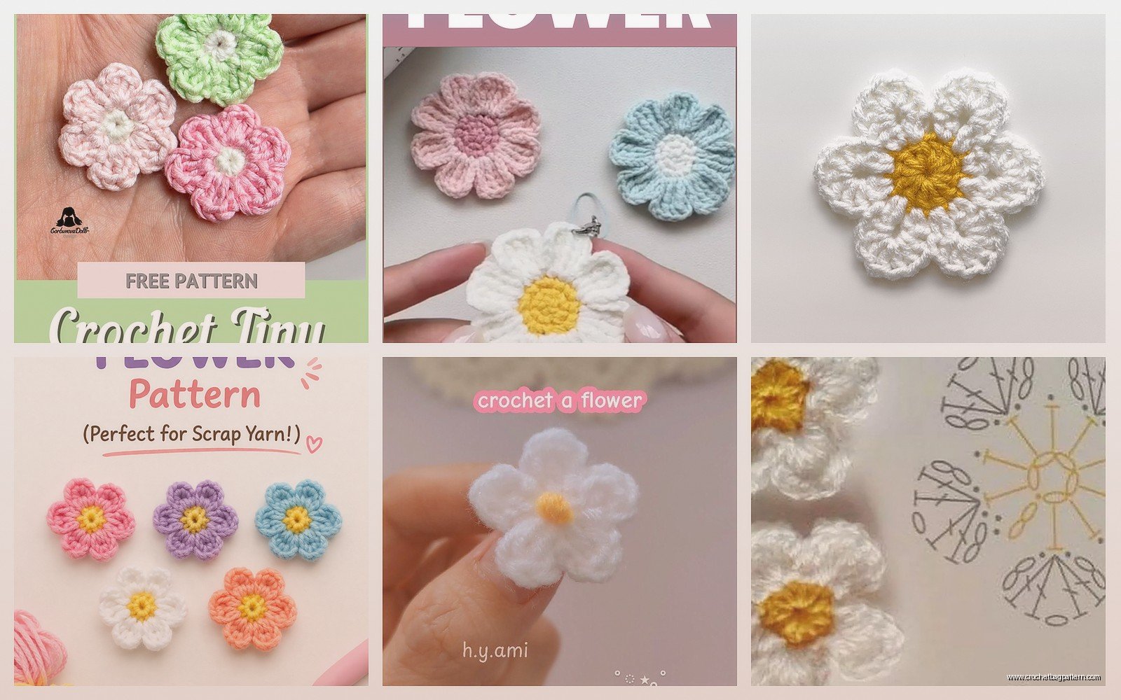 Small Crochet Flower Pattern: Mini Floral Tutorials