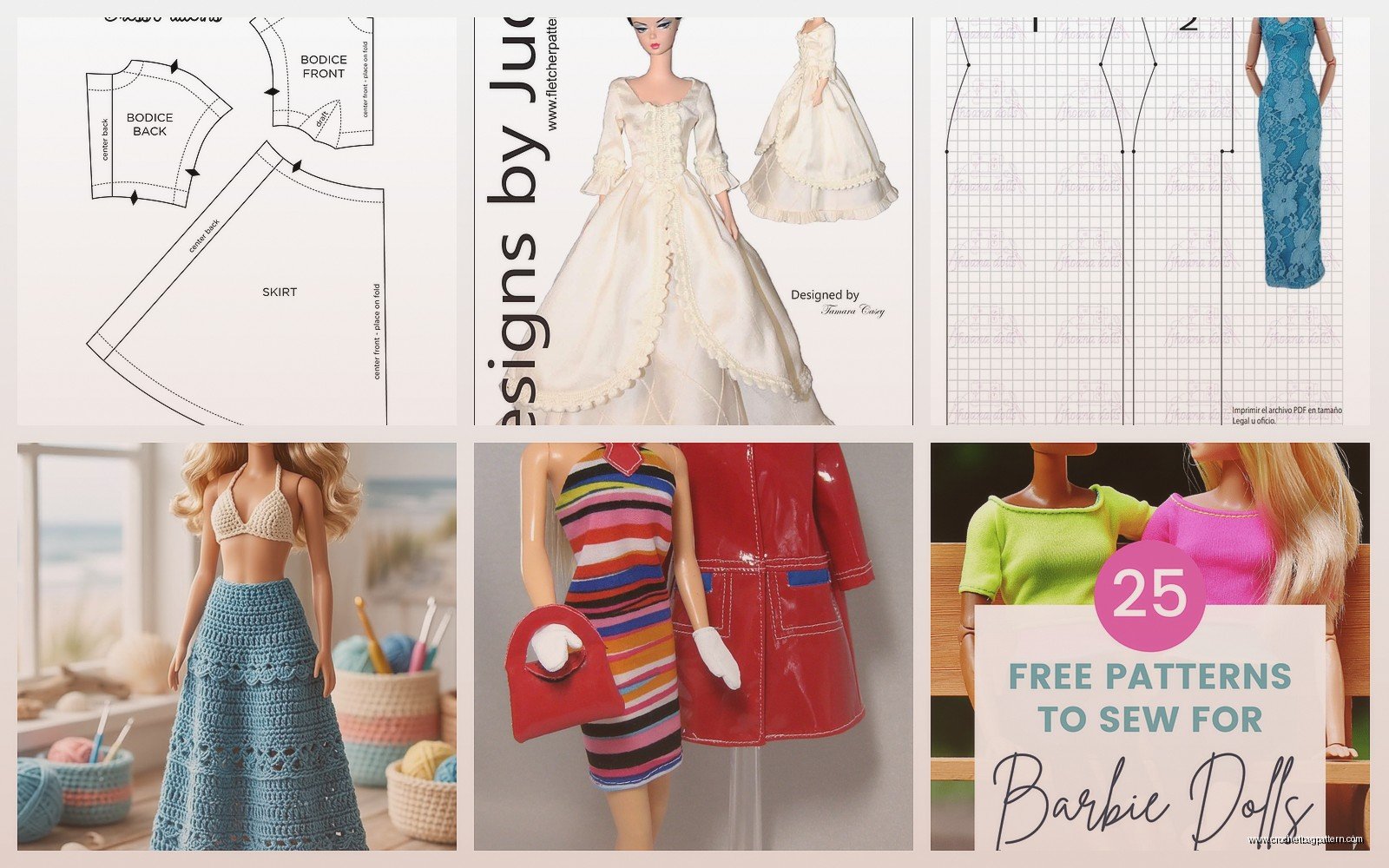 Barbie Crochet Patterns: Doll Clothes & Accessories