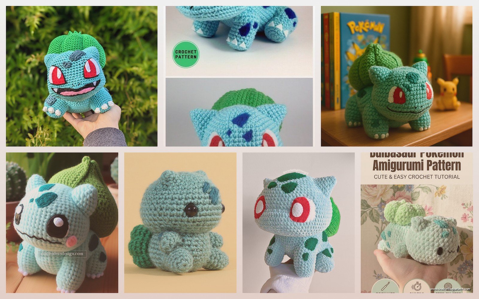 Bulbasaur Crochet: Pokemon Pattern Tutorial