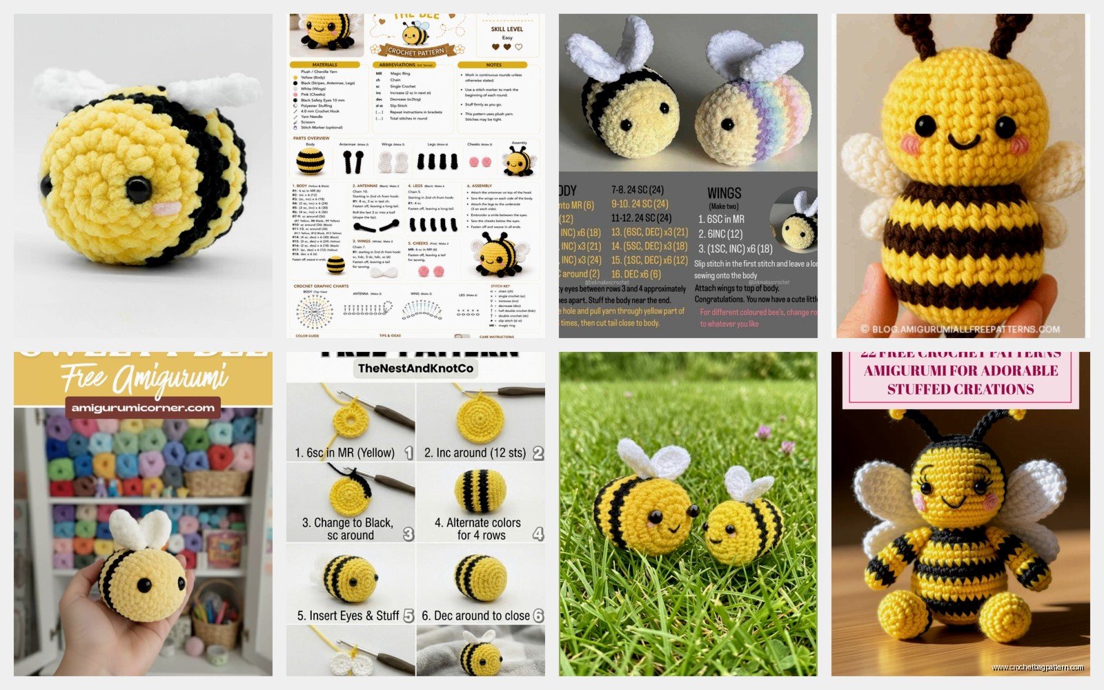 Bumble Bee Crochet Pattern: Insect Amigurumi